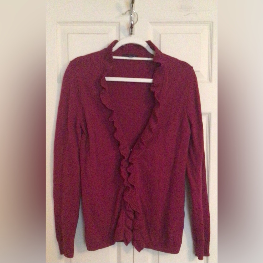 Lands’ End Fuchsia Cardigan